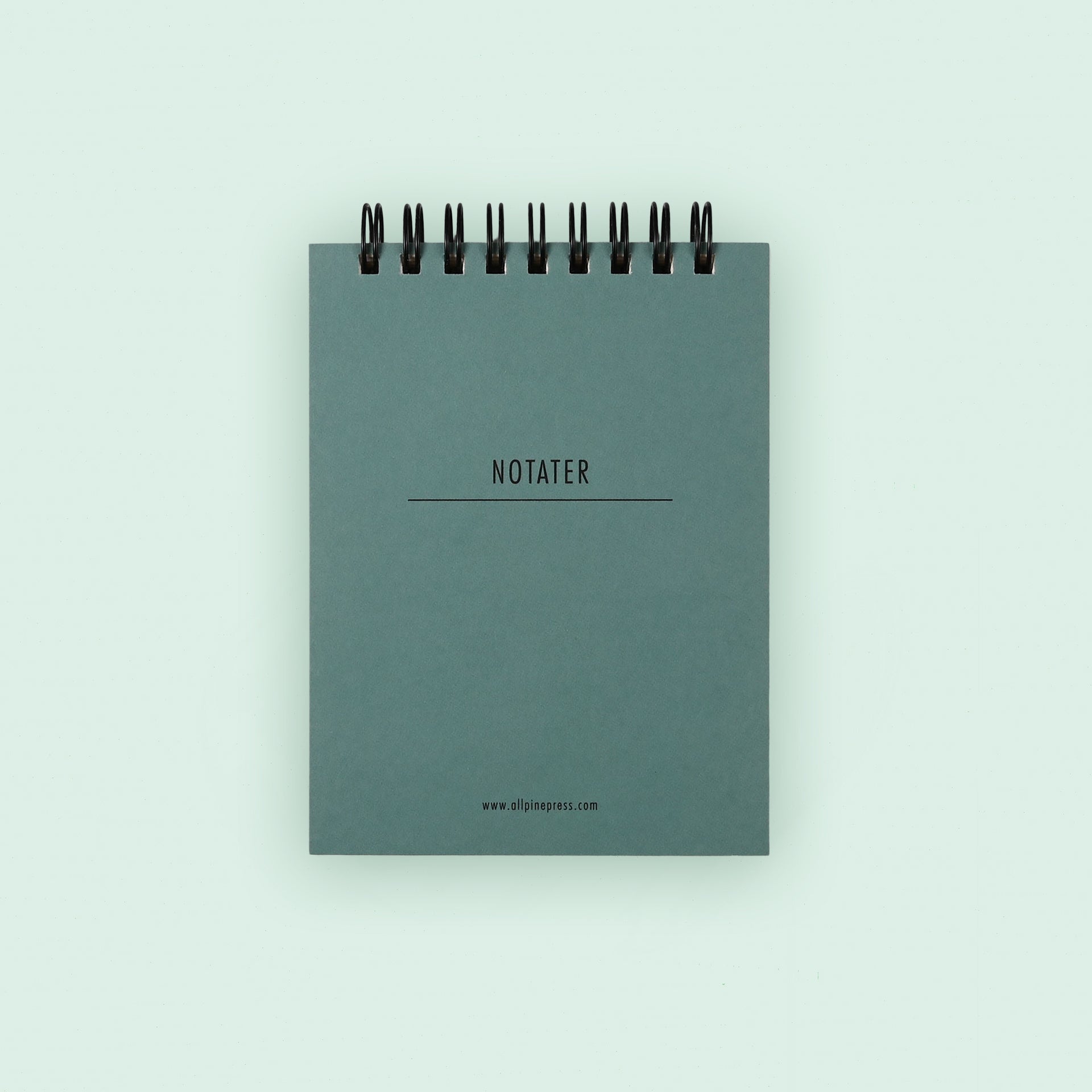 All Pine Press Small Spiralbound Notepad | Red or Petrol 