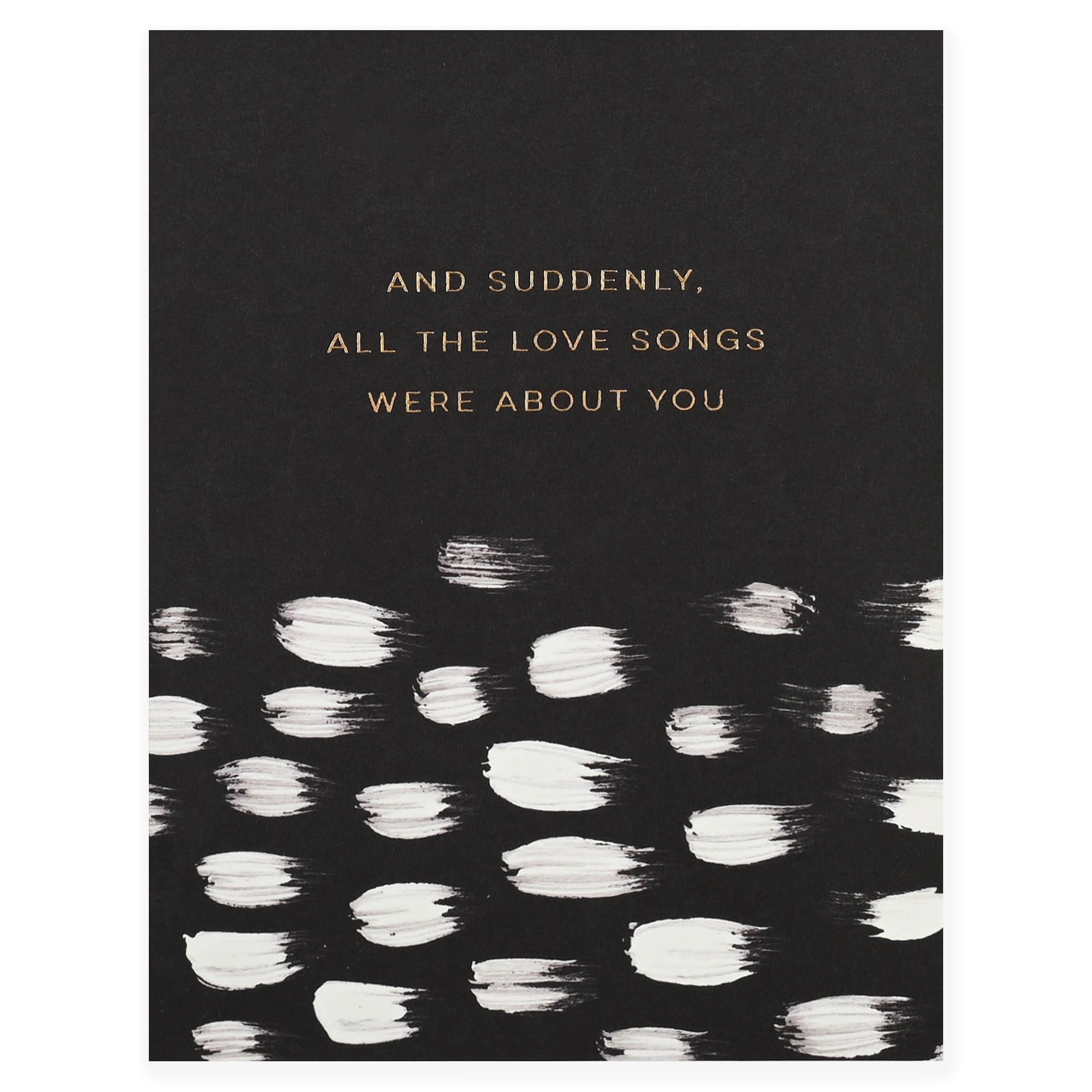 Antiquaria Brushed Love Songs Greeting Card 