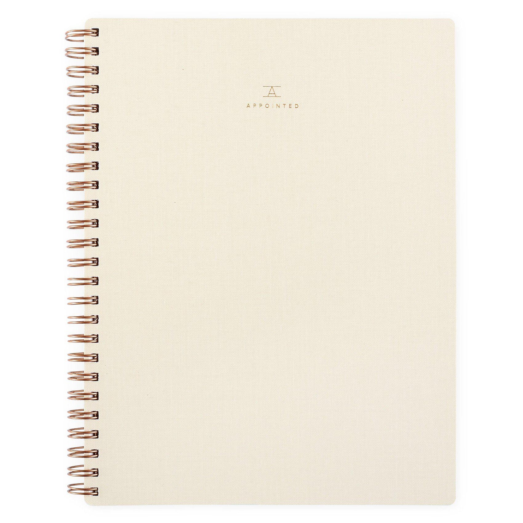 Appointed Appointed Natural Linen Workbook | Lined or Grid 