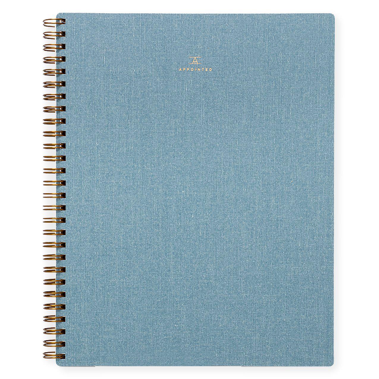Appointed Chambray Notebook | Lined or Grid 