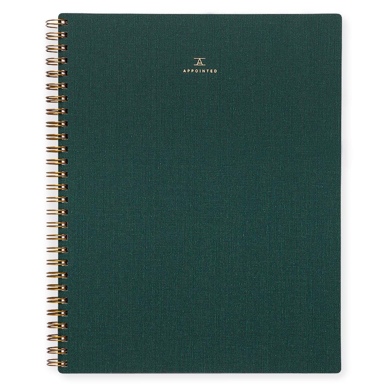 Hunter Green Notebook | Lined or Grid