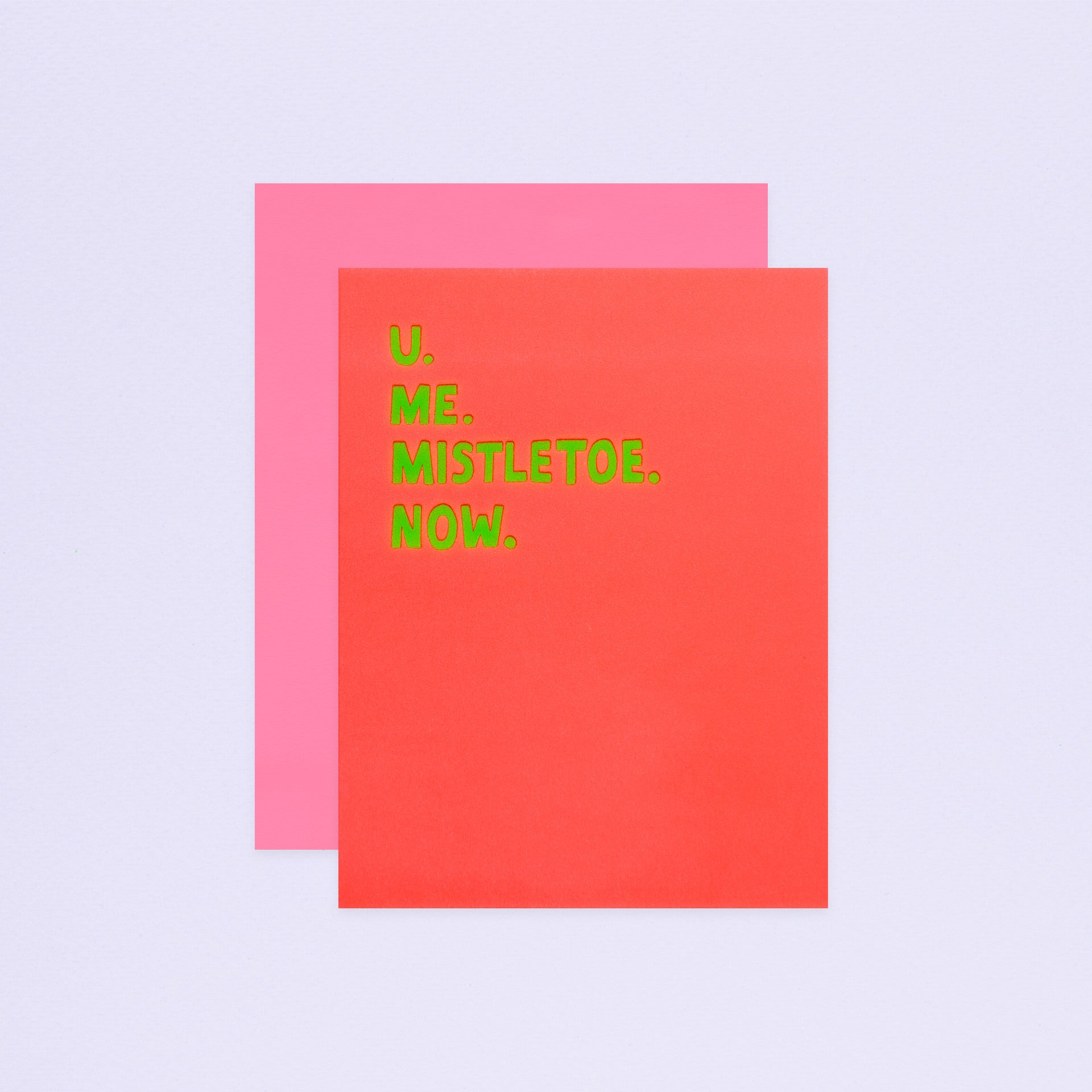 Ashkahn U. Me. Mistletoe Holiday Card 