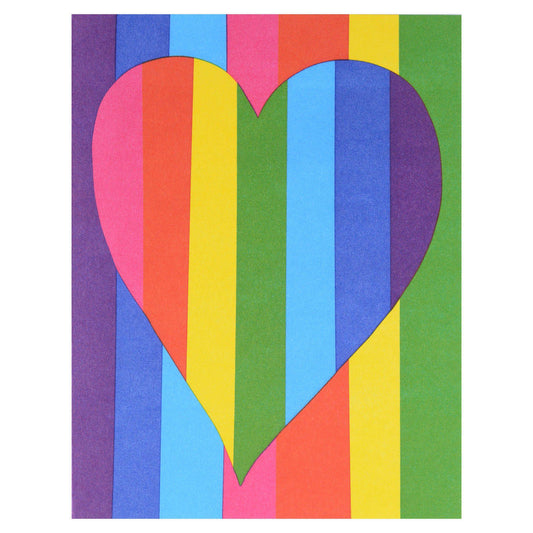 Ashkahn Rainbow Heart Greeting Card 