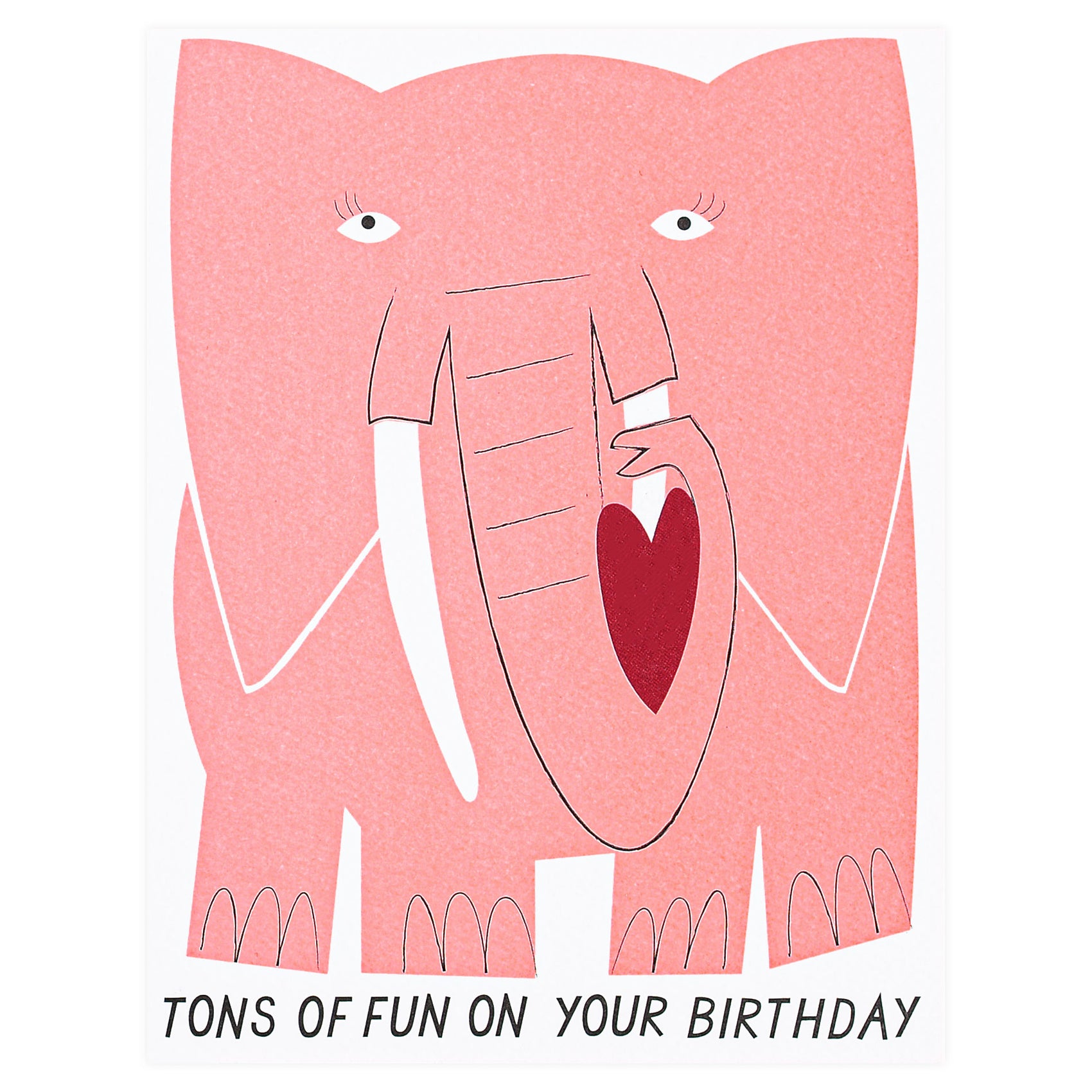 Banquet Workshop Big Elephant Birthday Card 