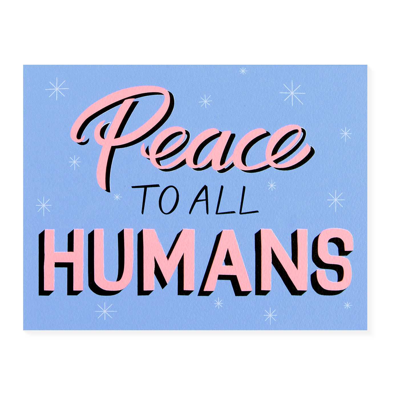 Banquet Workshop Peace to All Humans Holiday Card 