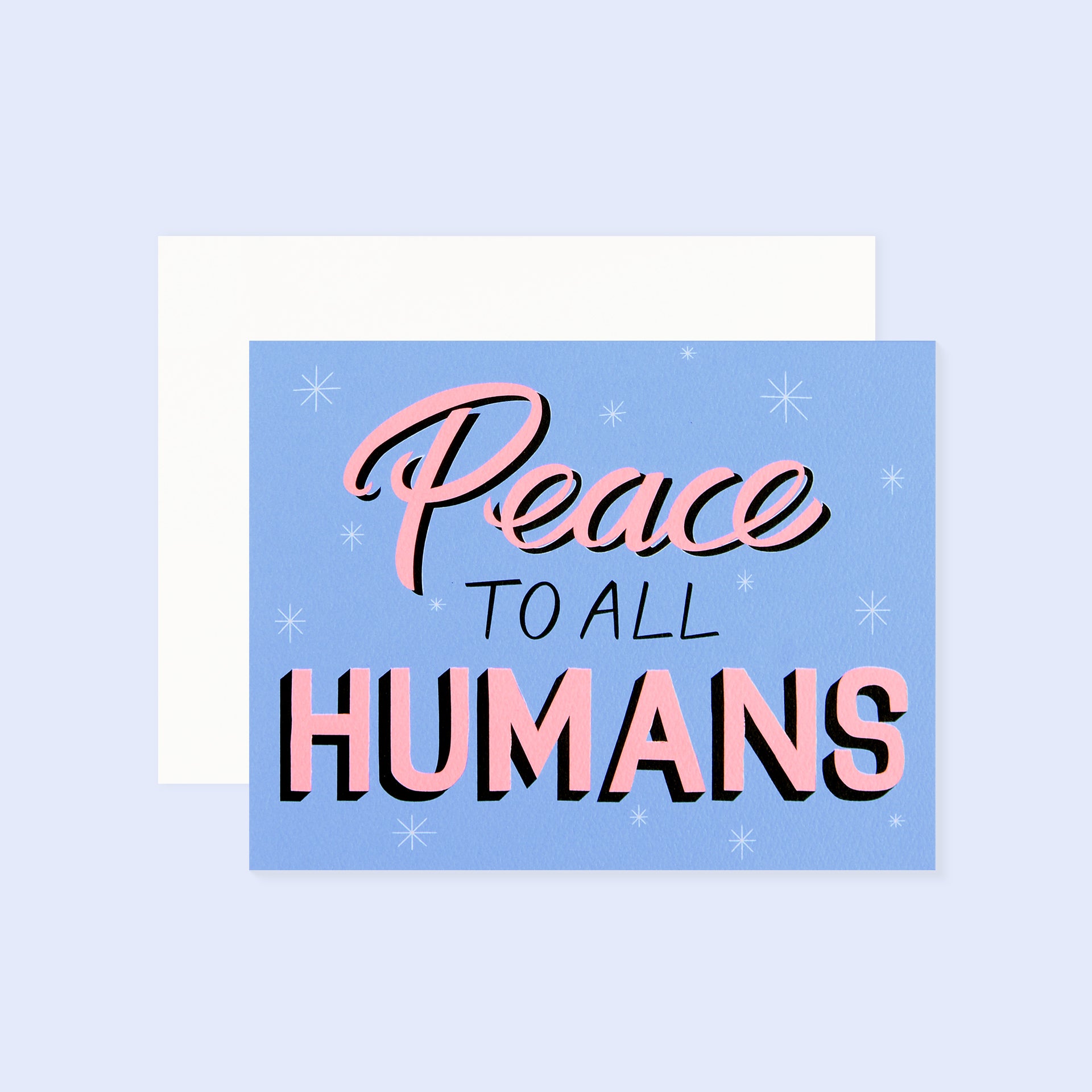 Banquet Workshop Peace to All Humans Holiday Card 