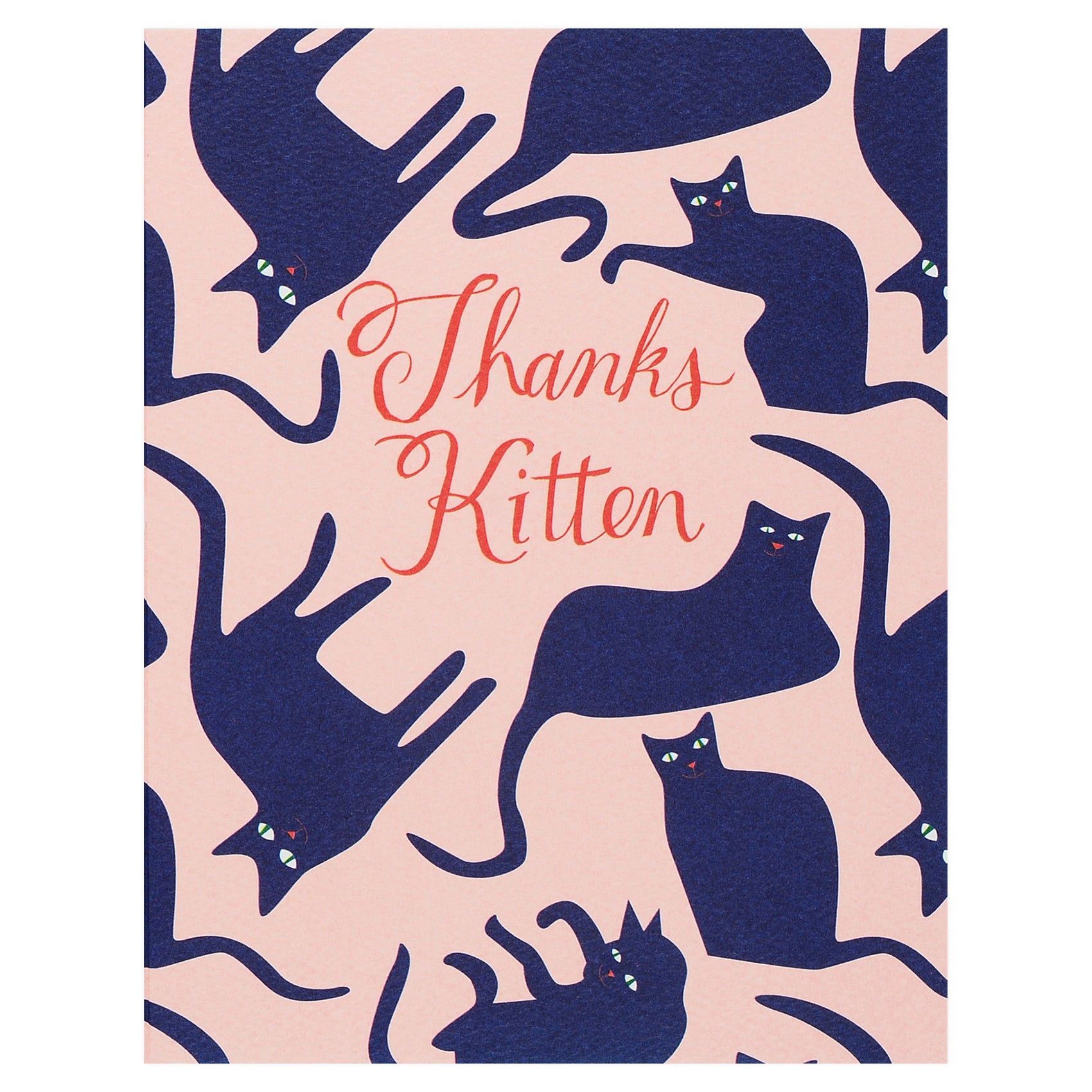 Banquet Workshop Thanks Kitten Greeting Card 