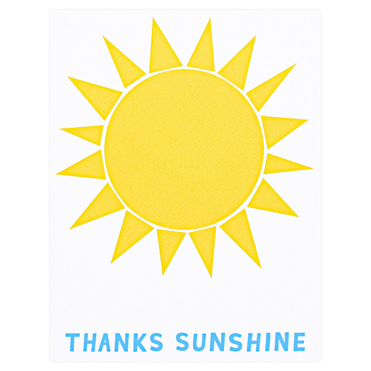 Banquet Workshop Thanks Sunshine Greeting Card 