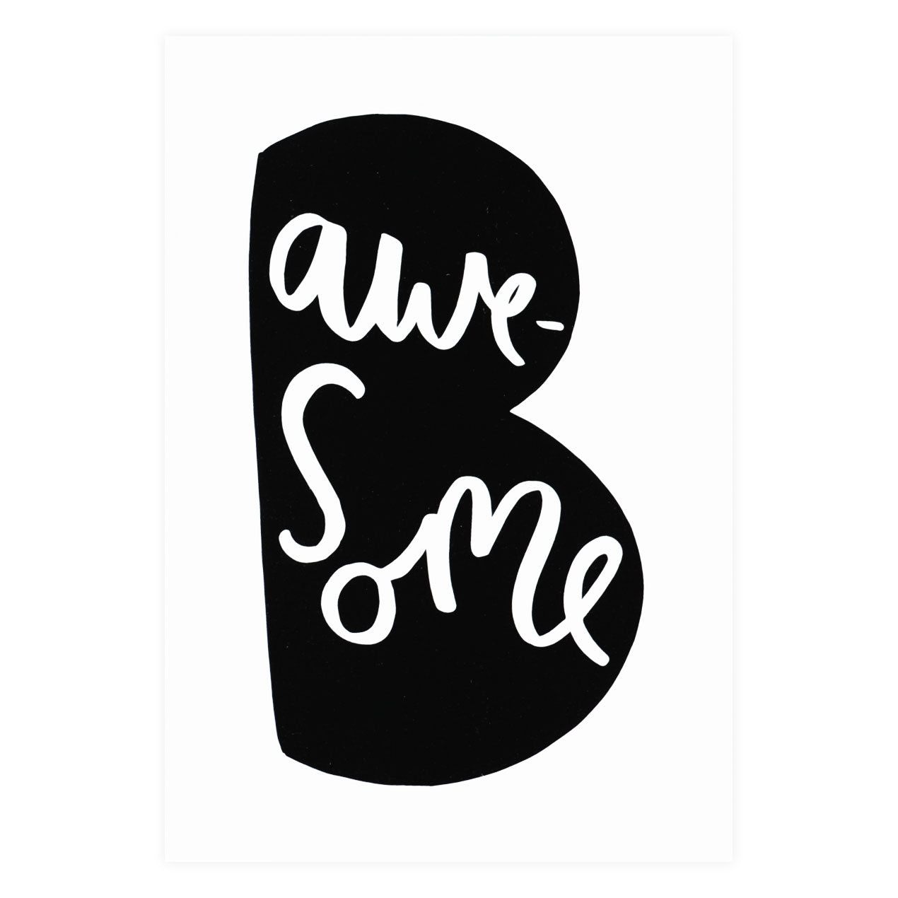 Old English Company Be Awesome Greeting Card 