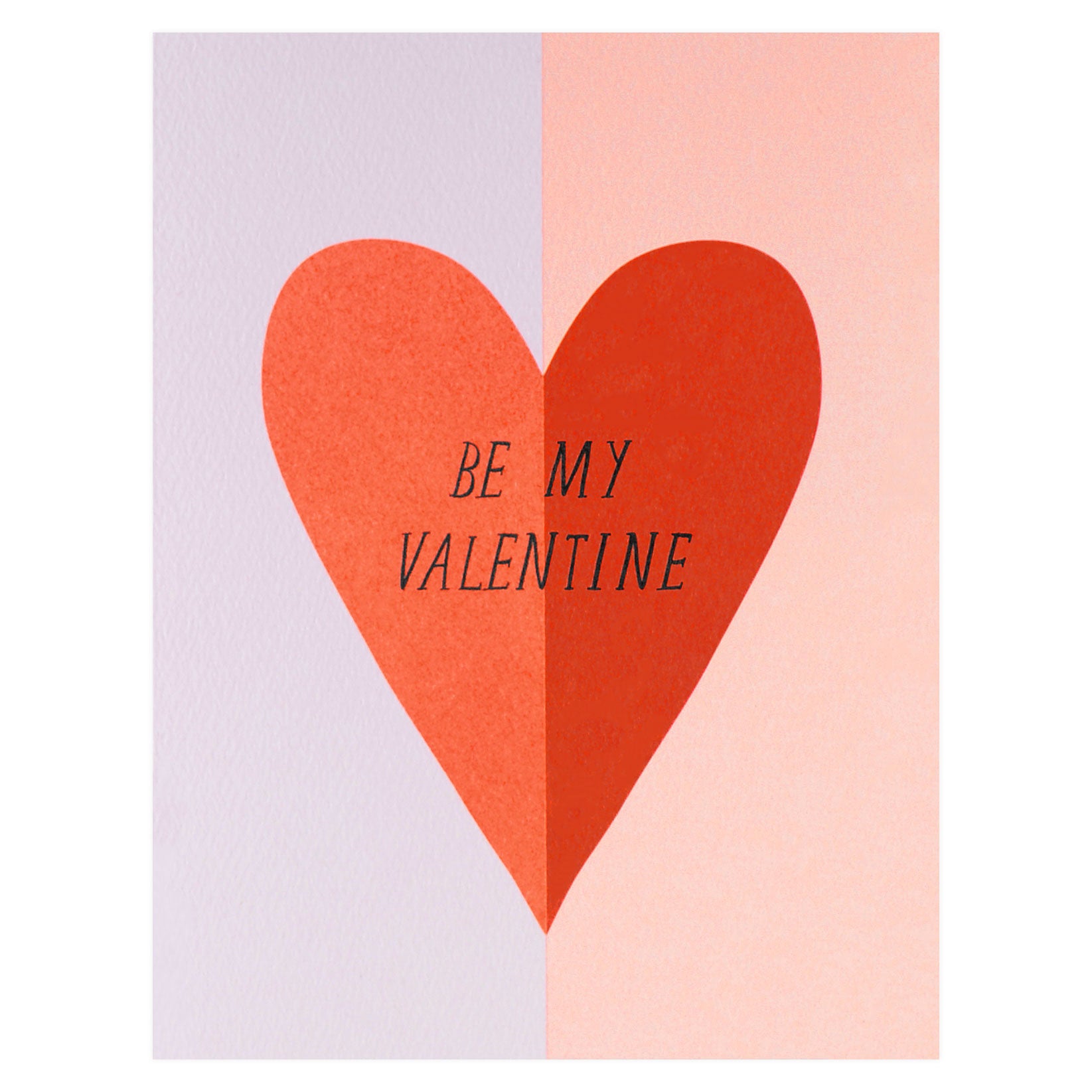 Be My Valentine Large Heart Greeting Card