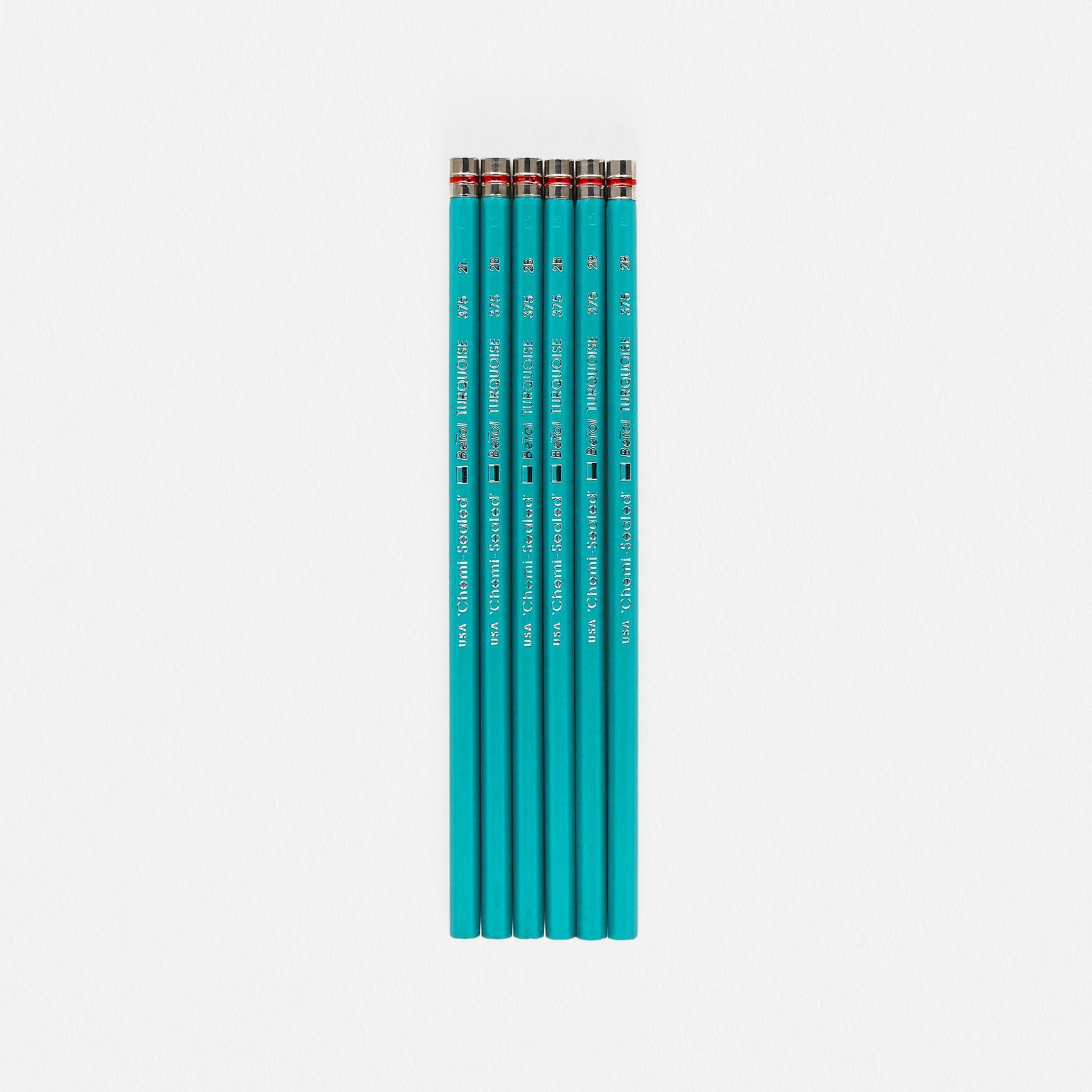Turquoise Drawing Pencil, 2 mm, 4B, Black Lead, Turquoise Barrel, Dozen -  BOSS Office and Computer Products