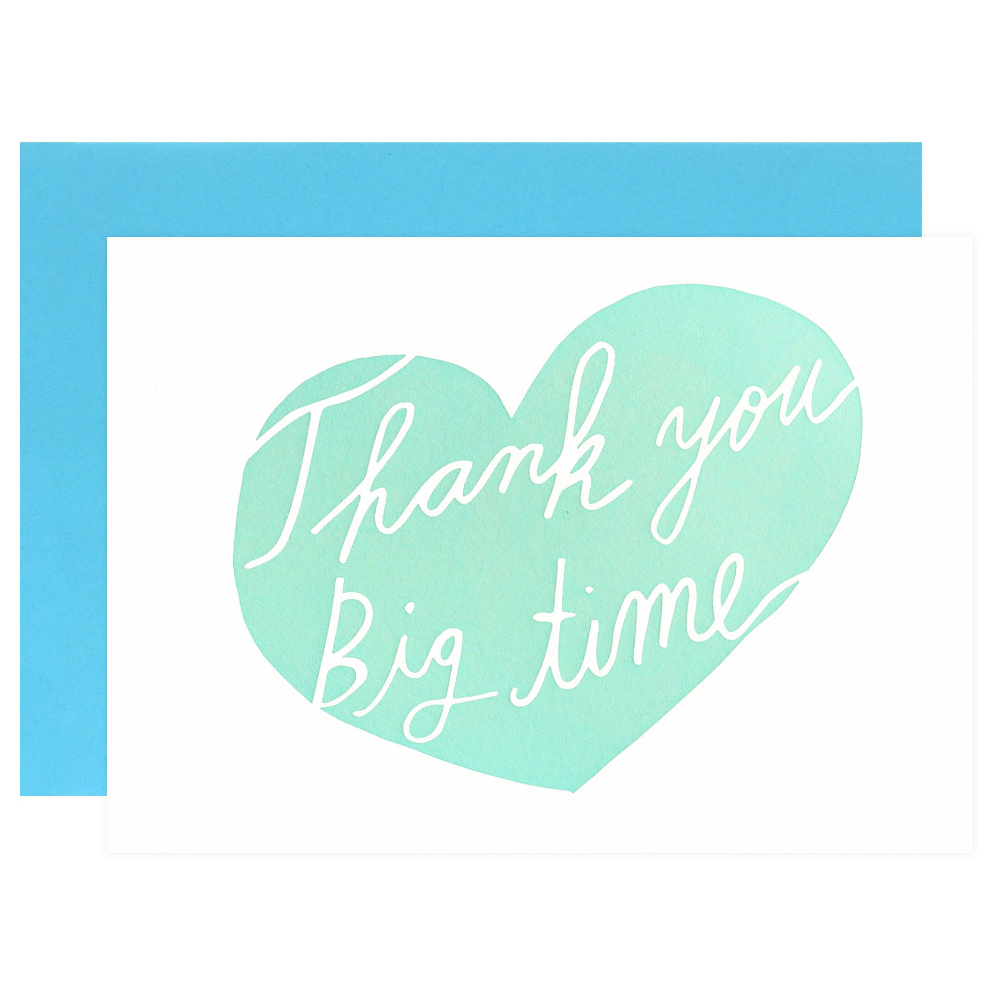 Wolf & Wren Press Thank You Big Time Greeting Card 