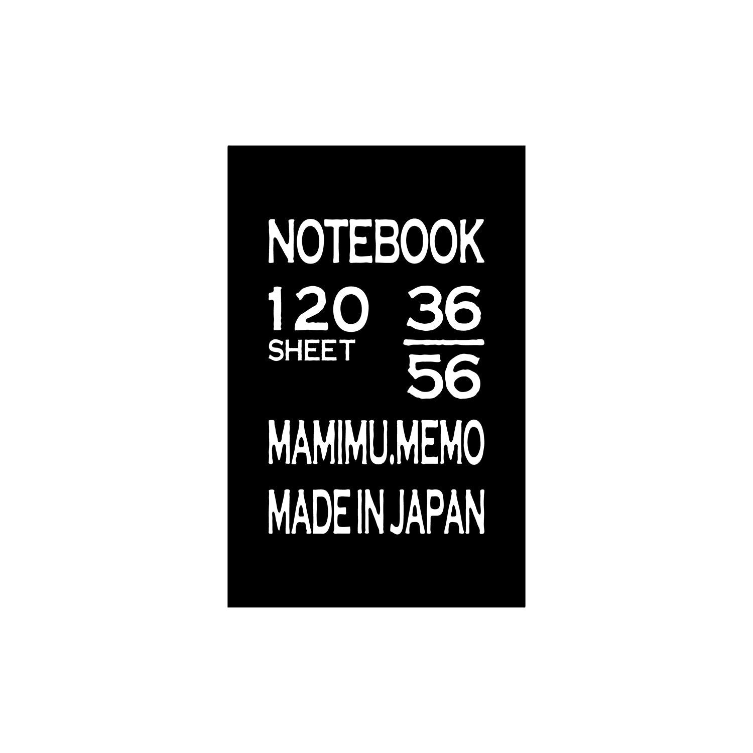 Shunkoen Mamimu American Vintage Matchbox Design Mini Memo Notebook | Ten Designs Black 36/56