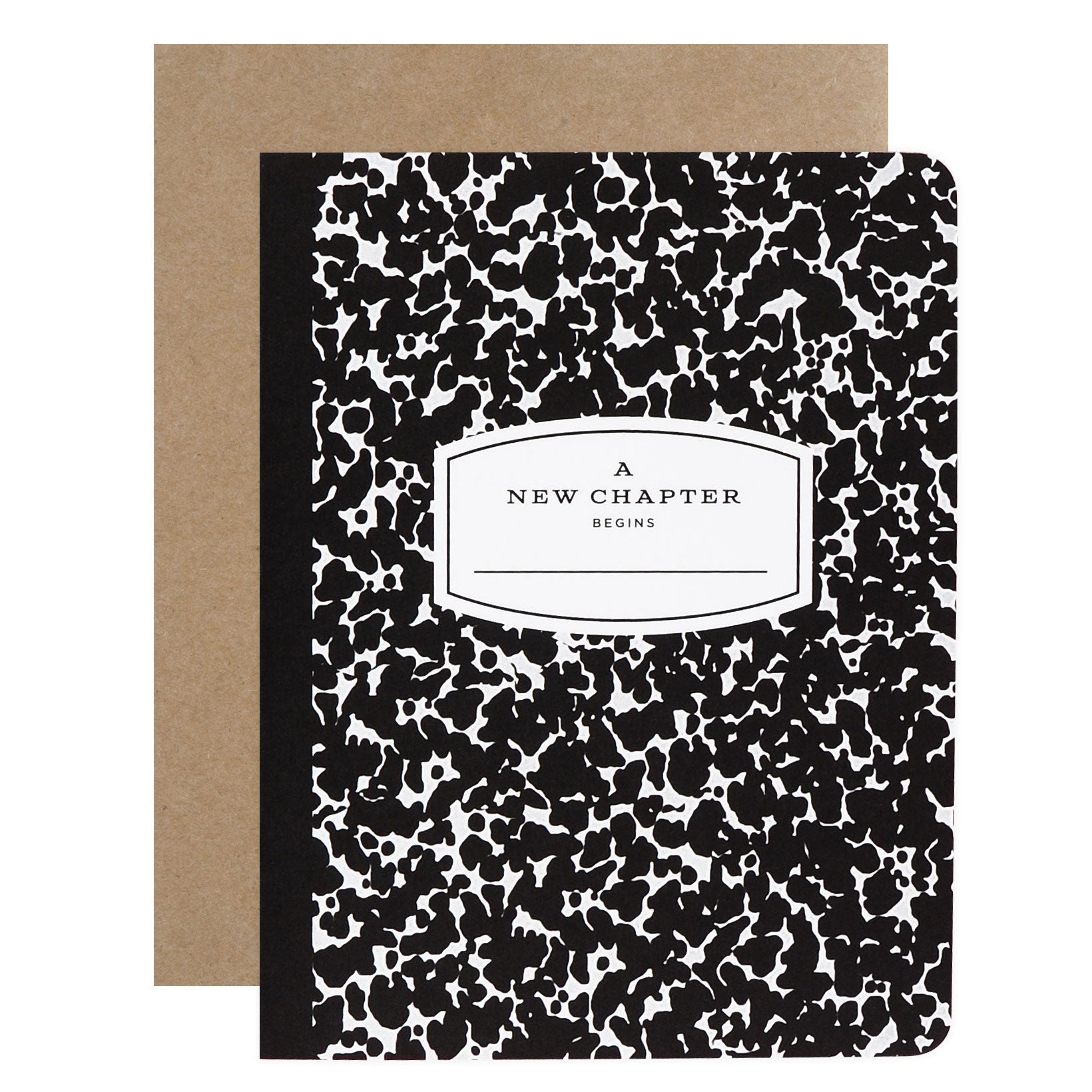 Inklings Paperie Black Composition Greeting Card 