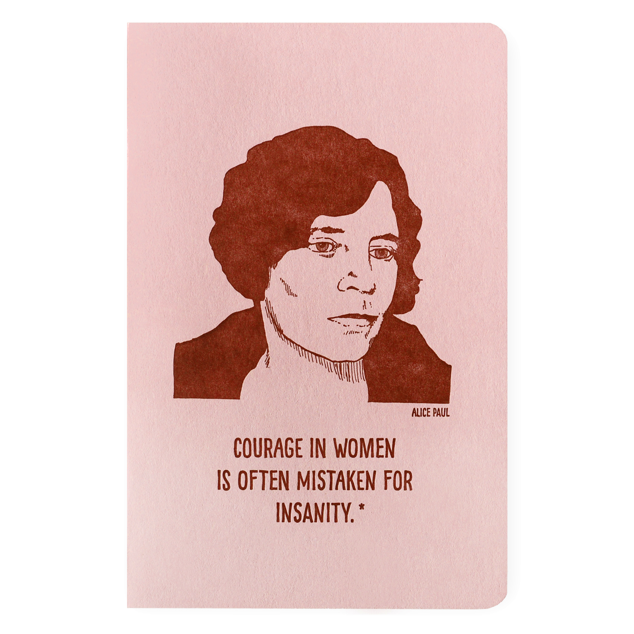 Blackbird Letterpress Alice Paul Letterpress Printed Notebook 