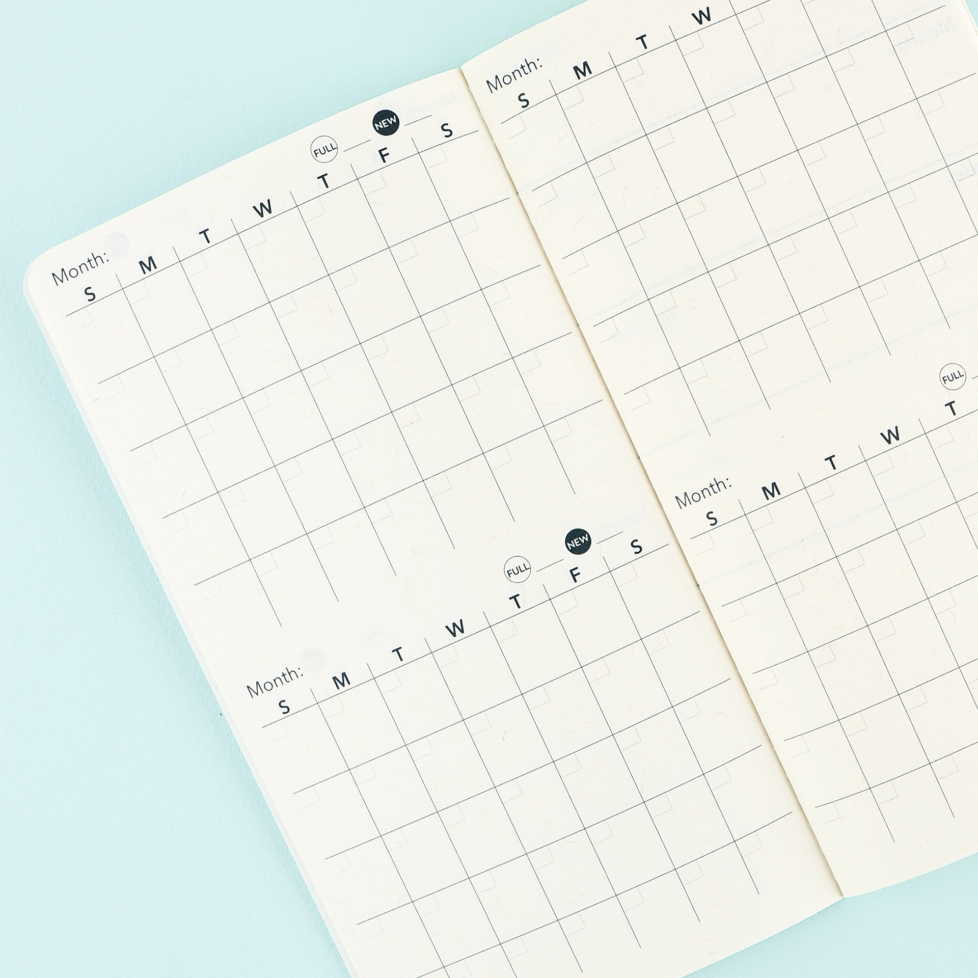 Blackbird Letterpress Frida Kahlo Weekly Planner Undated 