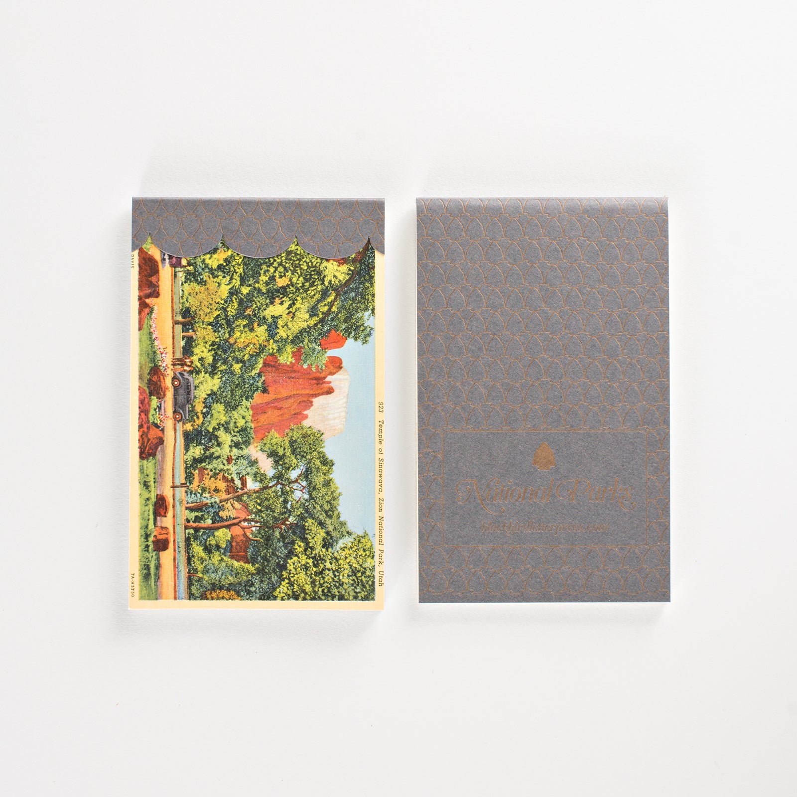 Blackbird Letterpress National Parks Vintage  Postcard Notebook 