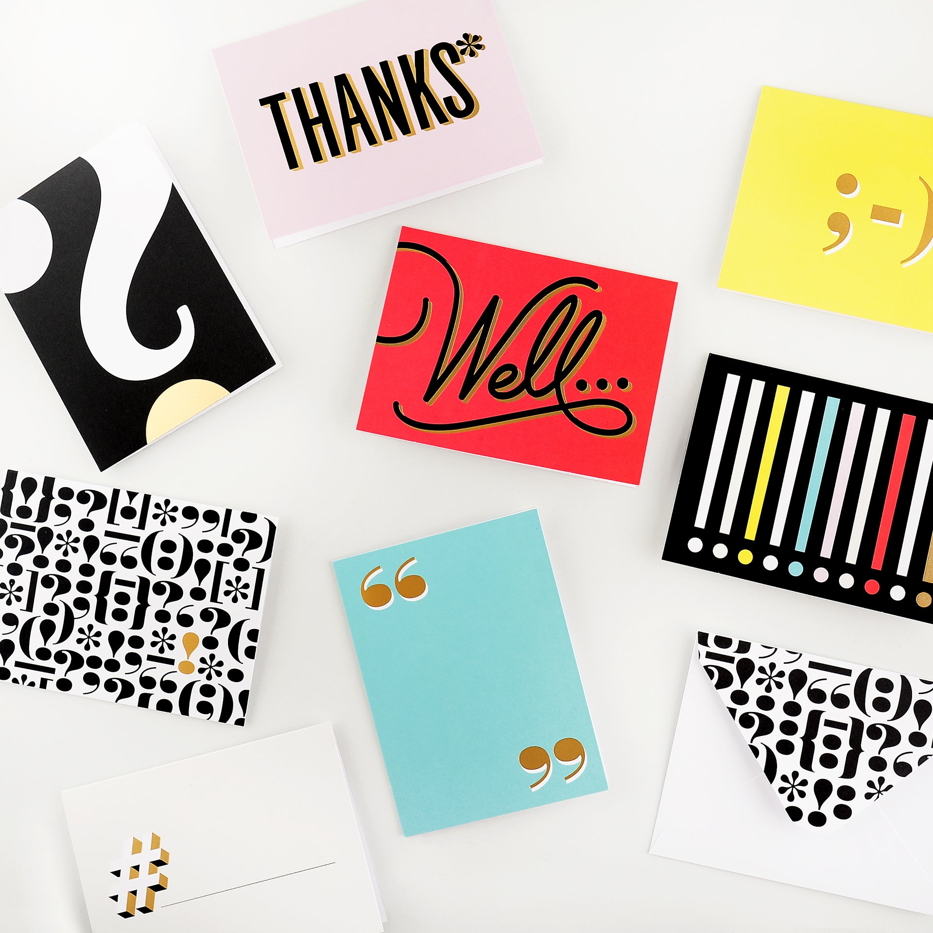 Cheree Berry Perfectly Punctuated Folded Note Cards Boxed Set 