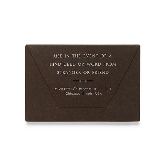 GREERChicago Civilettes Portable Thank You Notes 