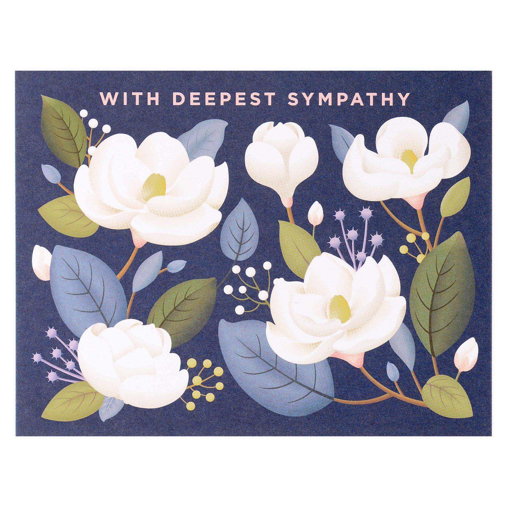 Clap Clap Magnolia Sympathy Card 