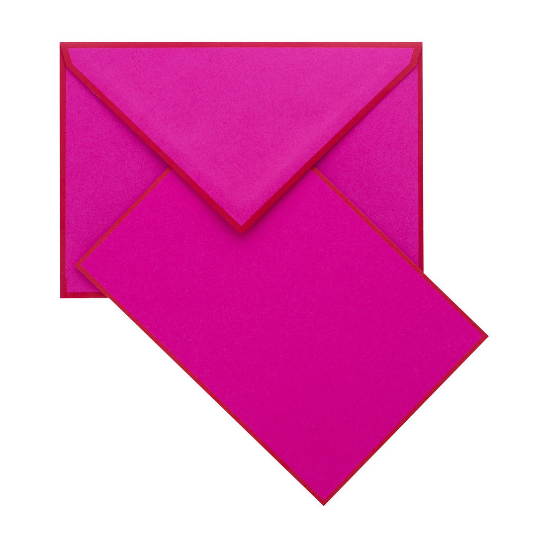 Crown Mill Color Edge Bougainvillea and Red Flat Note Cards Boxed 