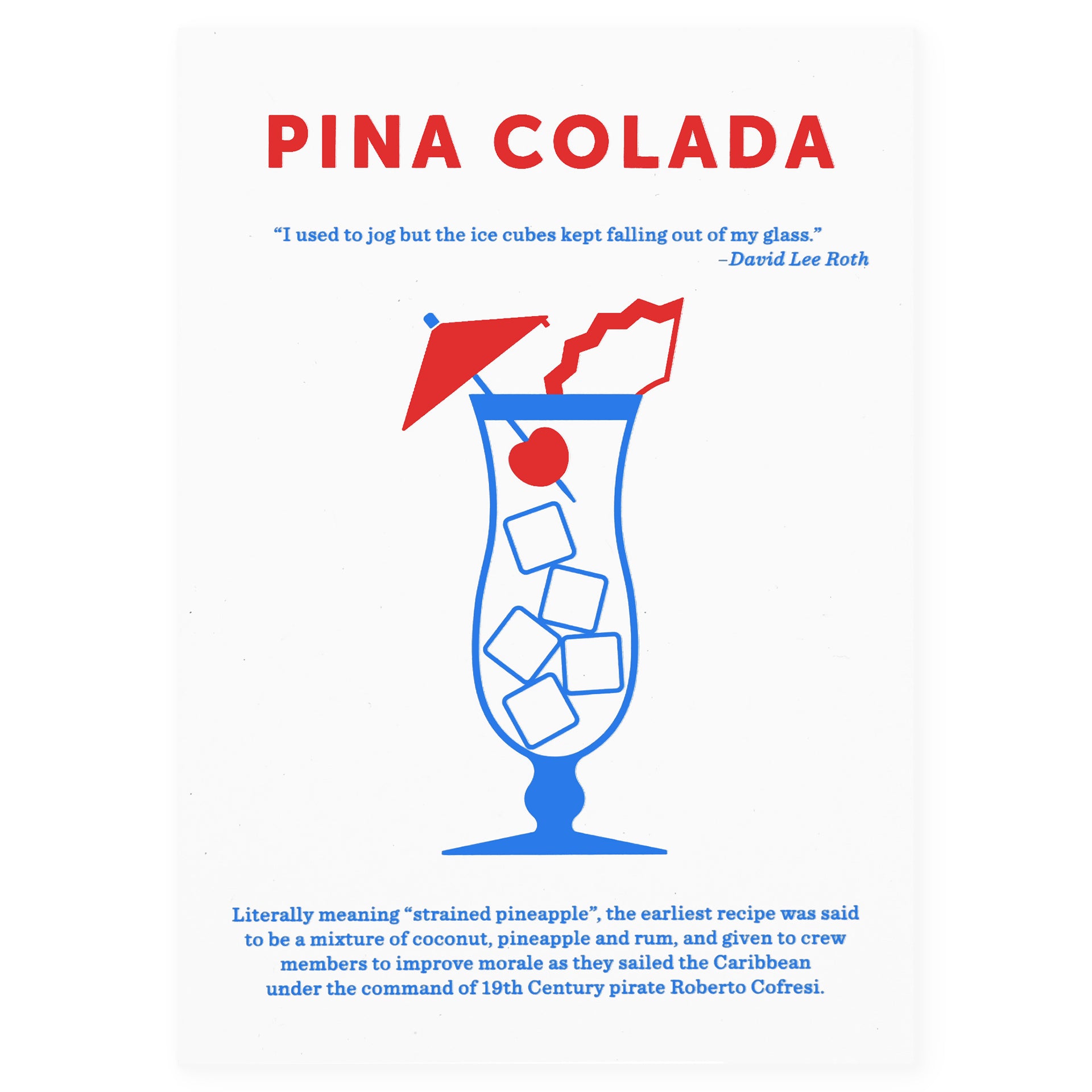 Crispin Finn Piña Colada Cocktail Greeting Card 