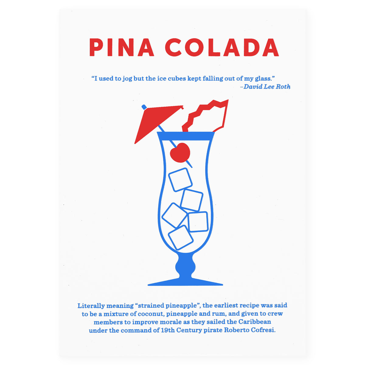 Crispin Finn Piña Colada Cocktail Greeting Card 