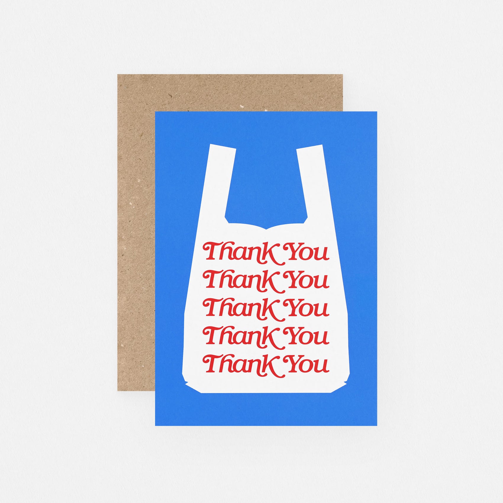 Thank You Shopping Bag Greeting Card