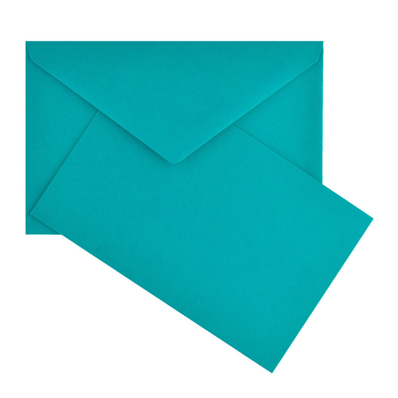 Color Vellum Finish Flat Note Cards Boxed Teal