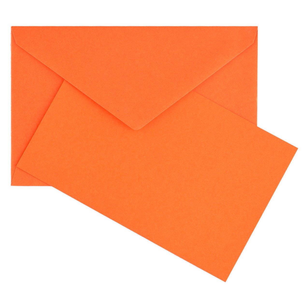 Color Vellum Finish Flat Note Cards Boxed Orange