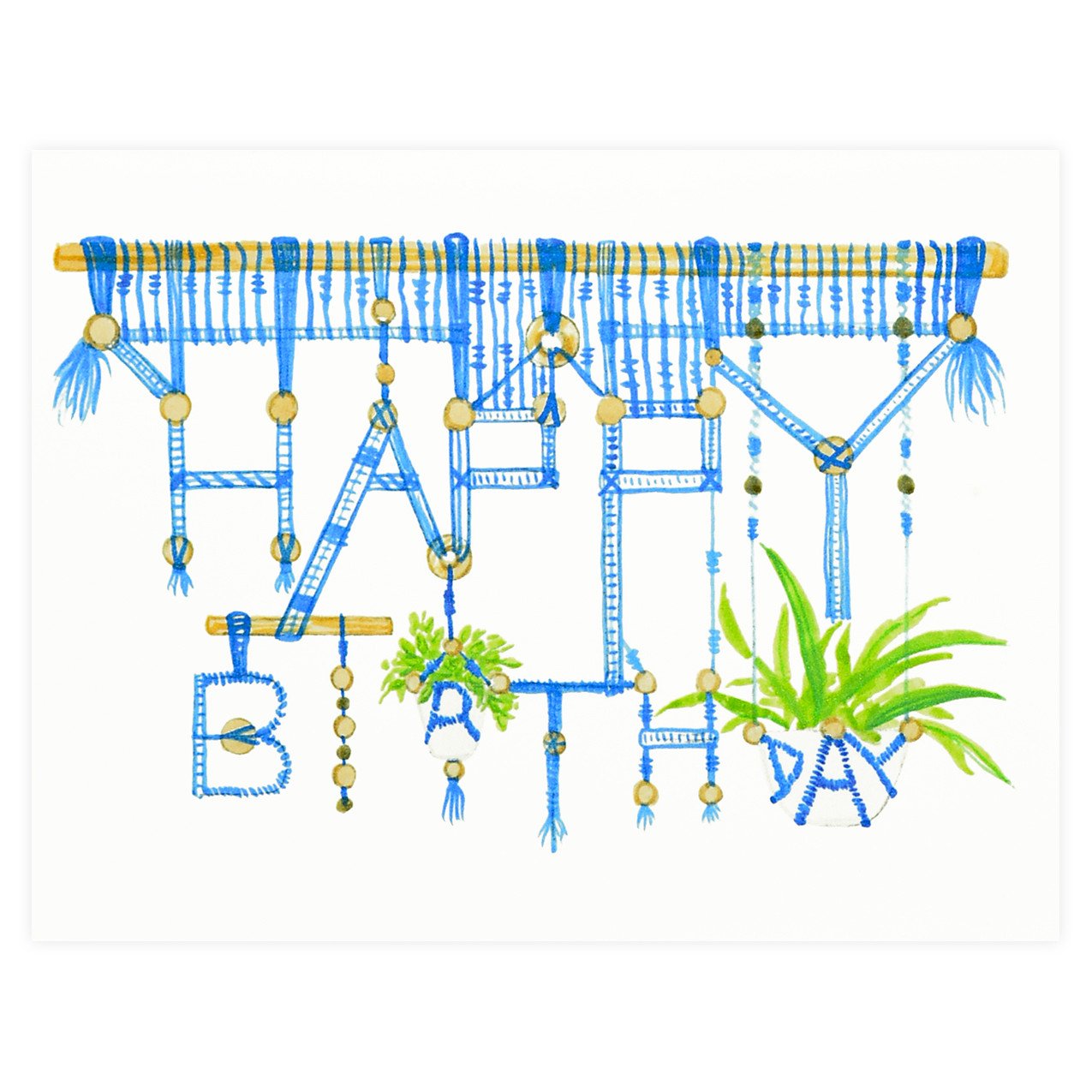 Dear Hancock Macrame Birthday Card 