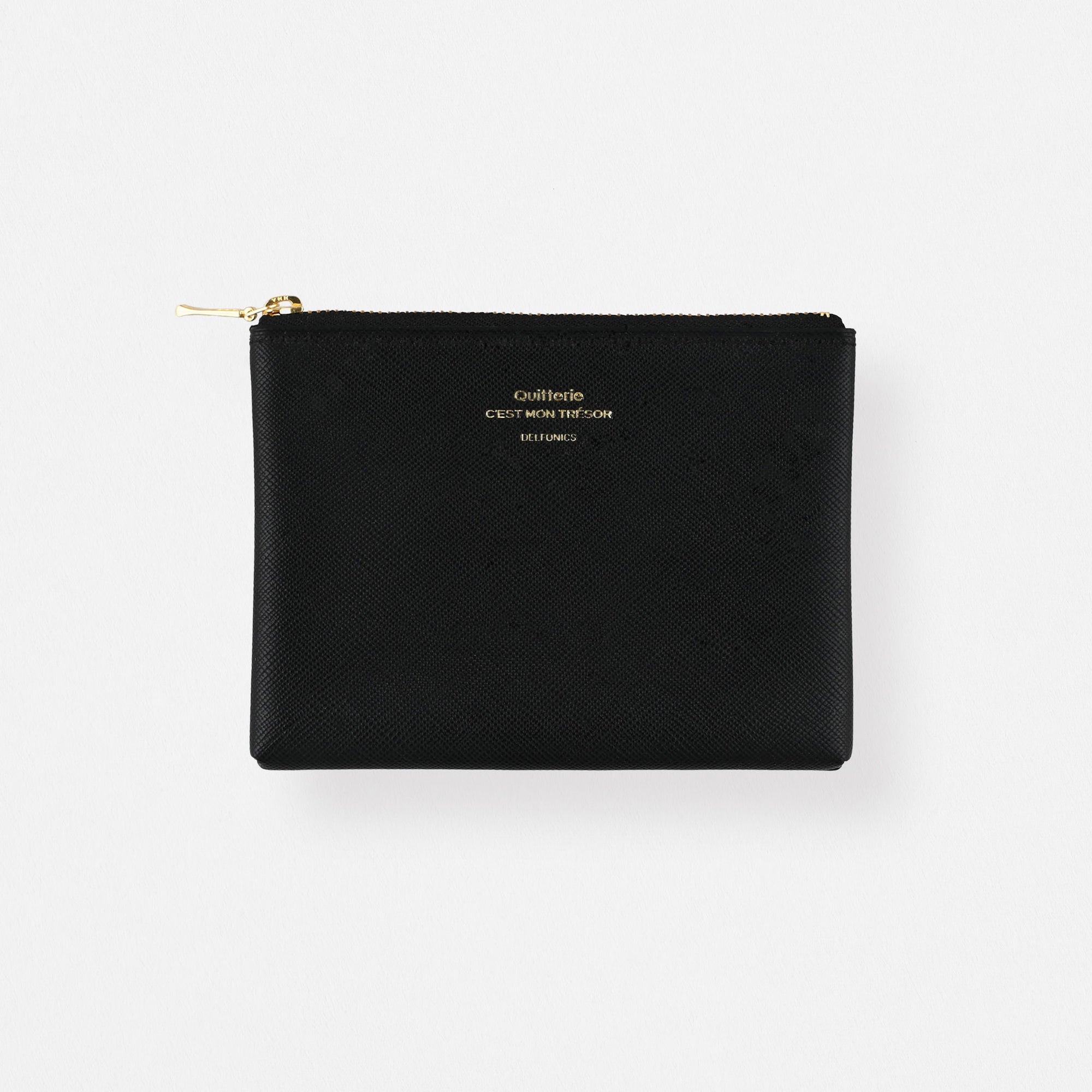 Null Quitterie Small Zip Pouch  Black 