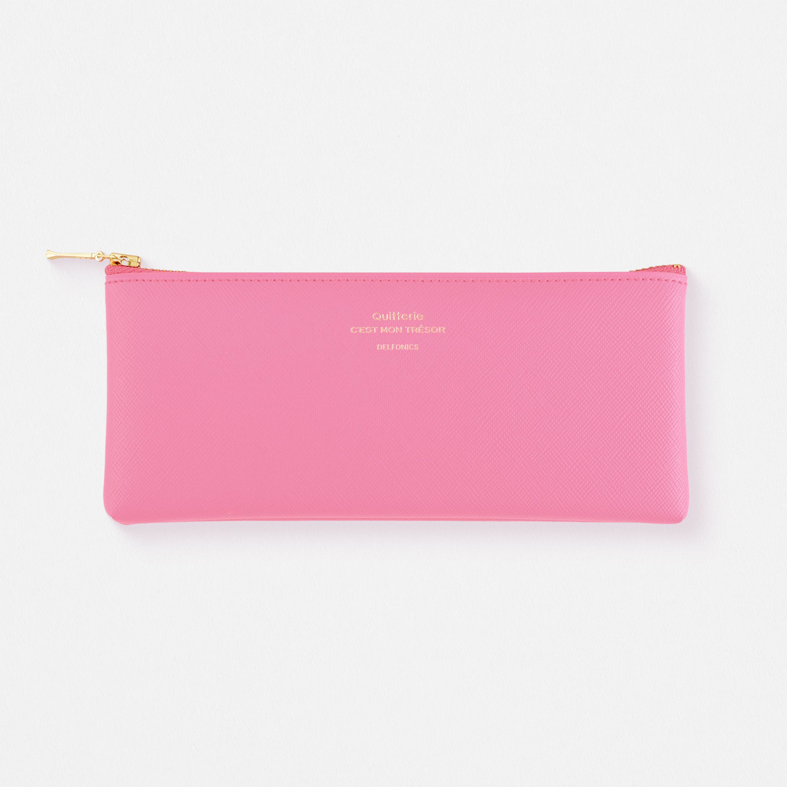Null Quitterie Flat Pen Pencil Case Pink 