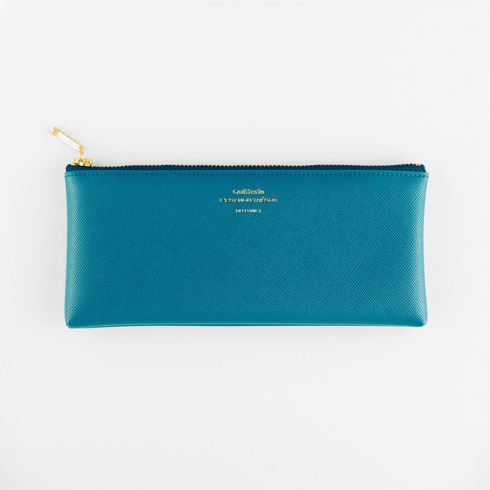 Null Quitterie Flat Pen Pencil Case Turquoise 