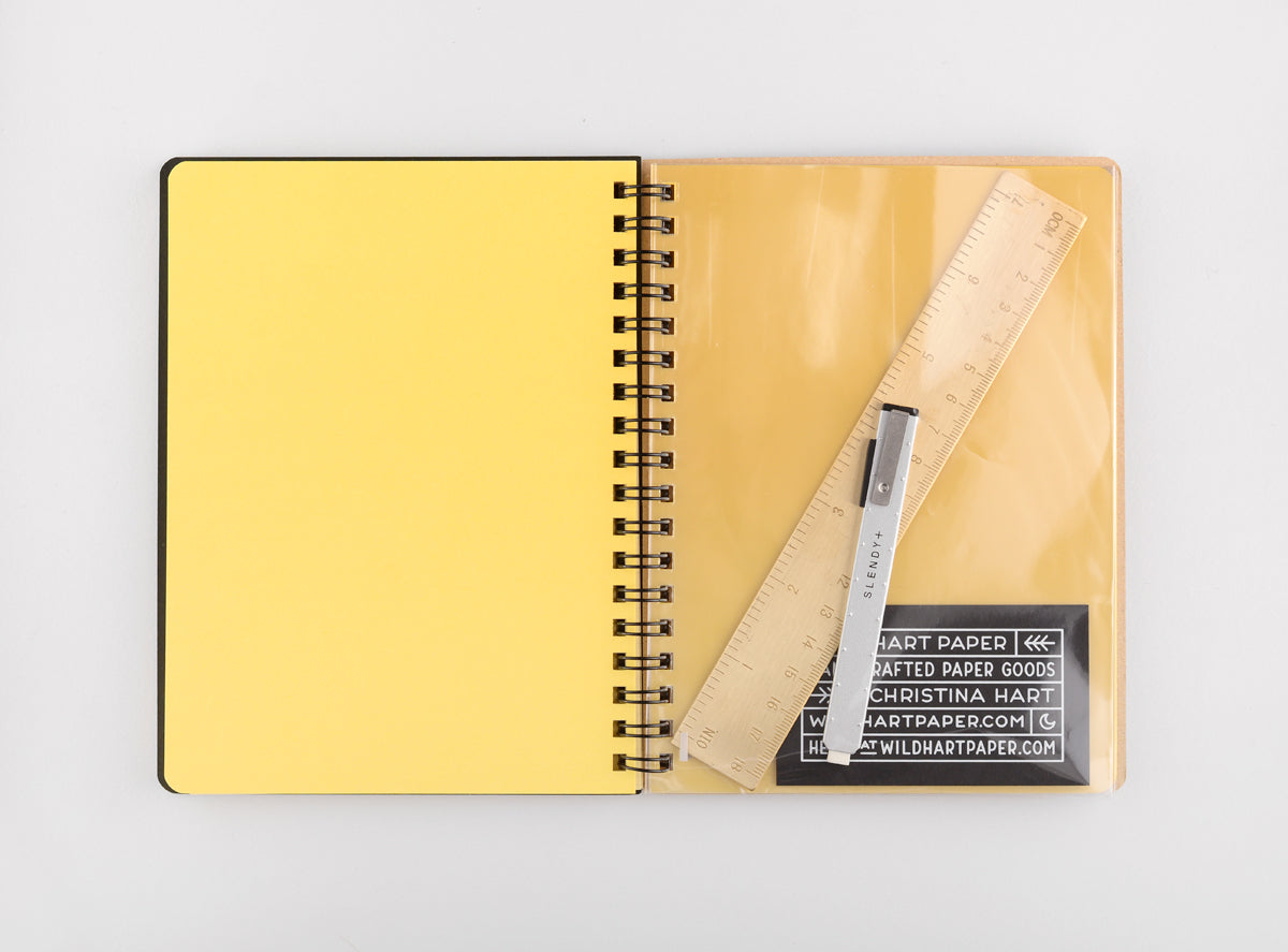 Null Rollbahn Notebook Gold | Small, Large Or A5 