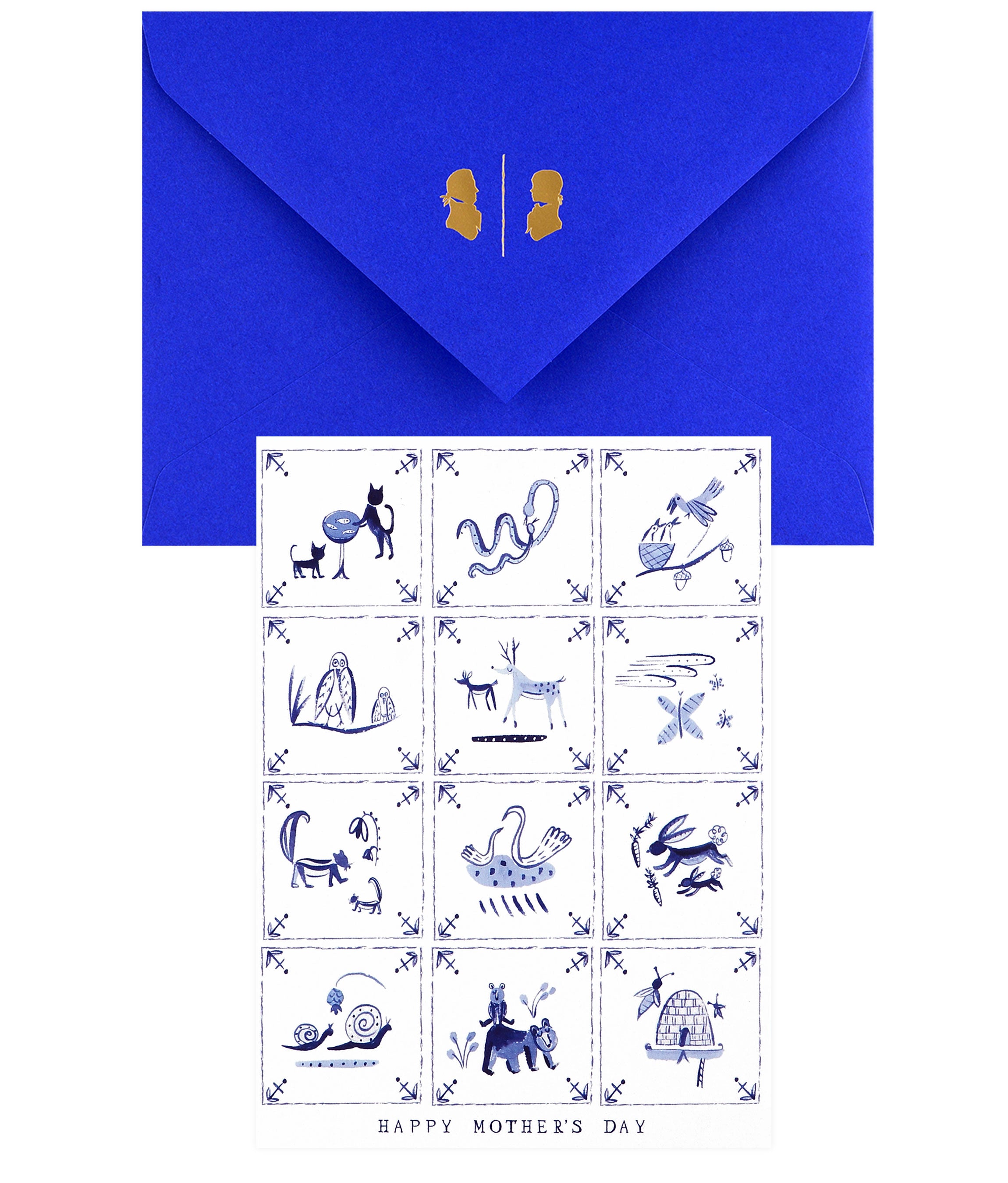 Mr. Boddington's Studio Delft Tiles Mother's Day Card 