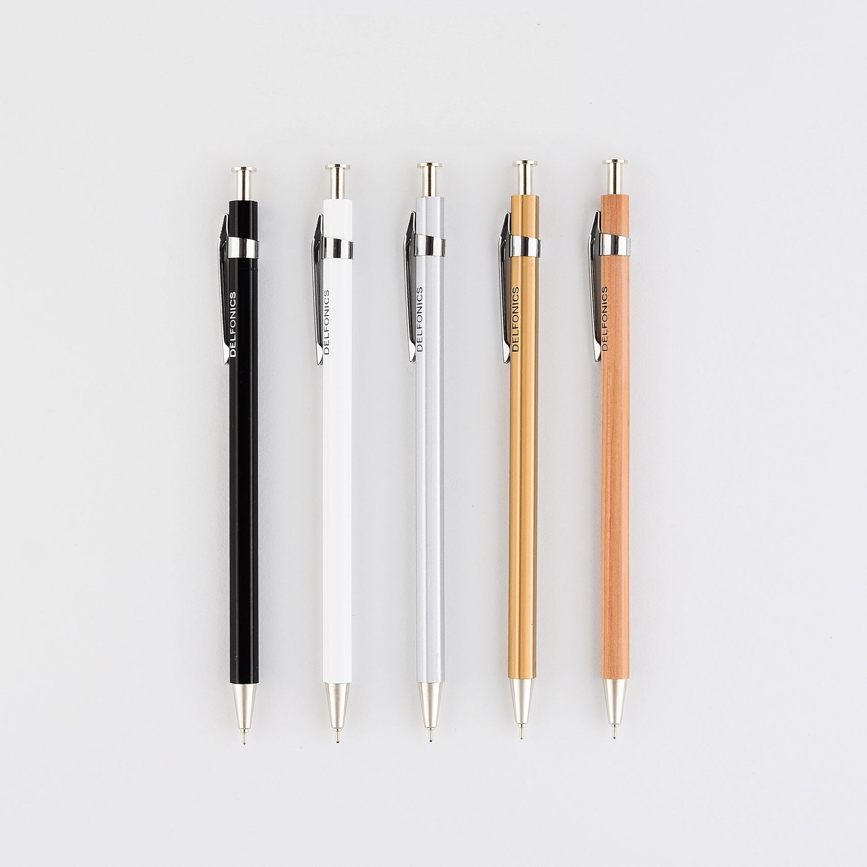 Delfonics Wood Ballpoint Pen Neutrals |  5 Colors