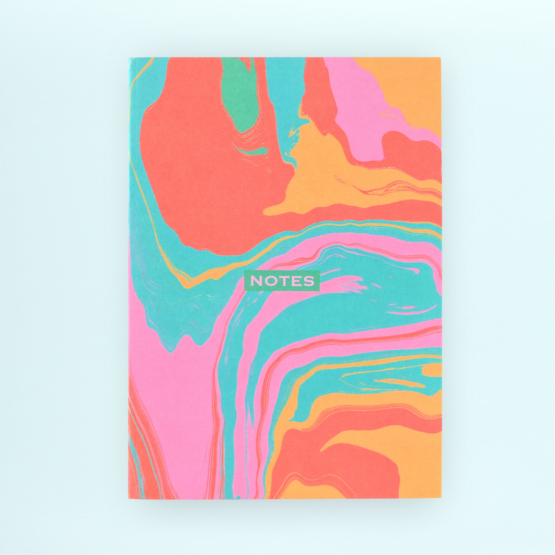 The Design Palette Colour Swirls Lined A5 Notebook 