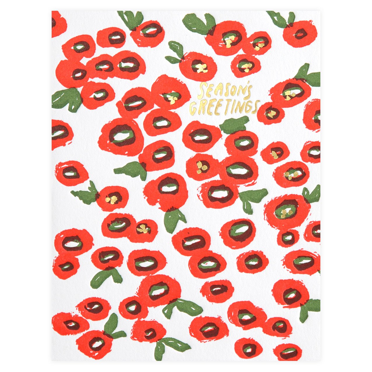 Egg Press Berry Flower Season's Greetings Holiday Cards Boxed 