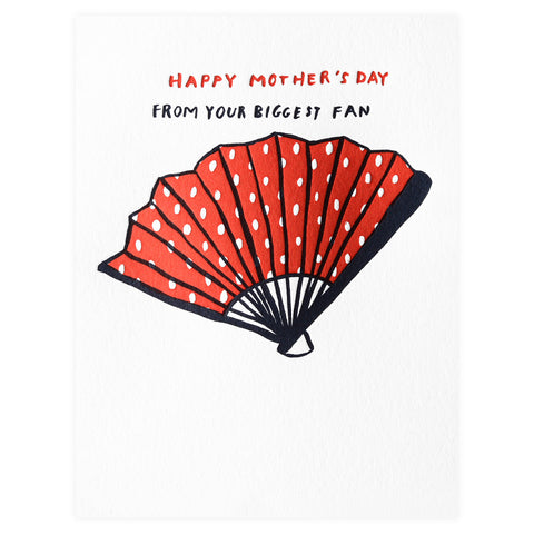 Egg Press Biggest Fan Mother's Day Card 