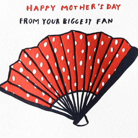 Egg Press Biggest Fan Mother's Day Card 