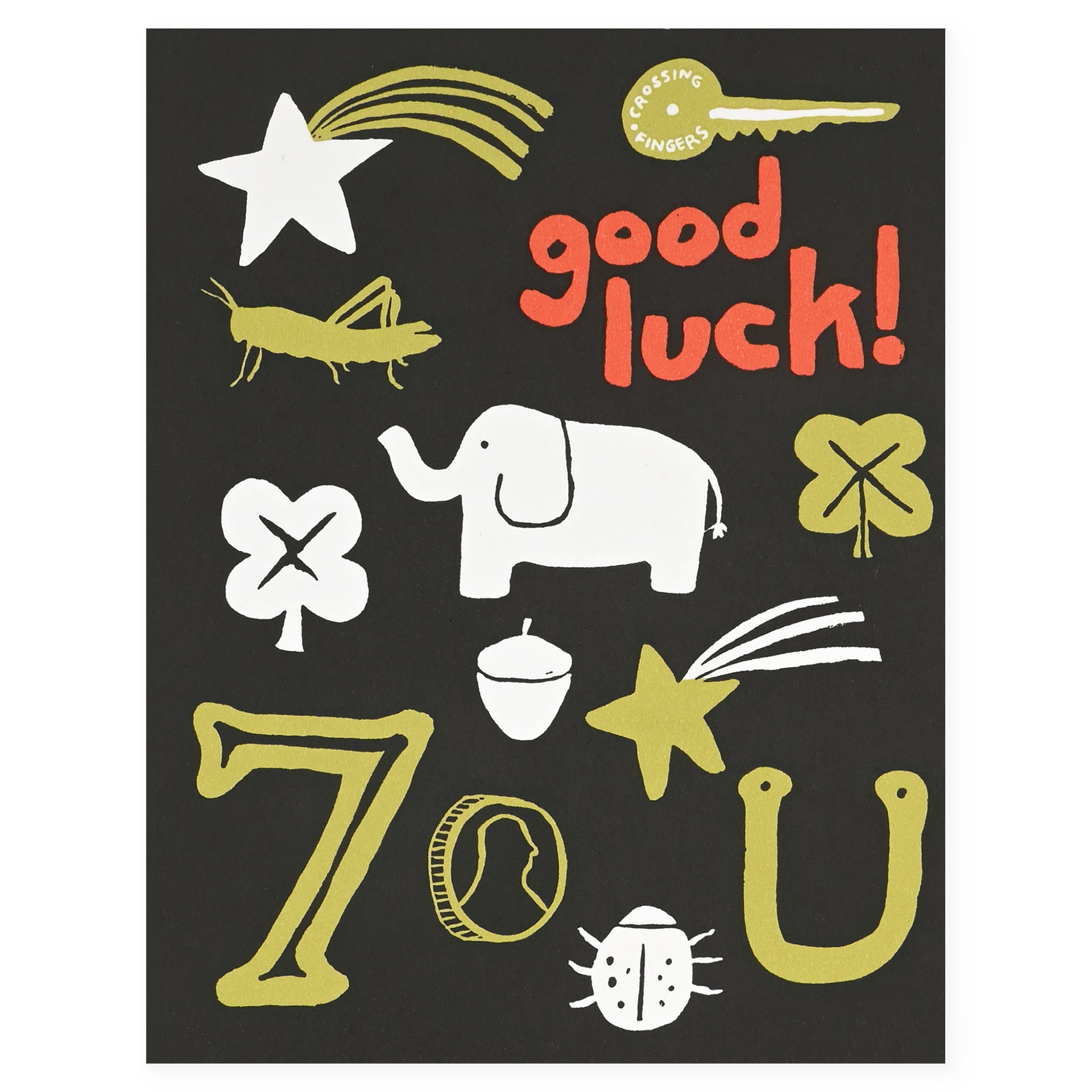 Egg Press Good Luck Charms Greeting Card 