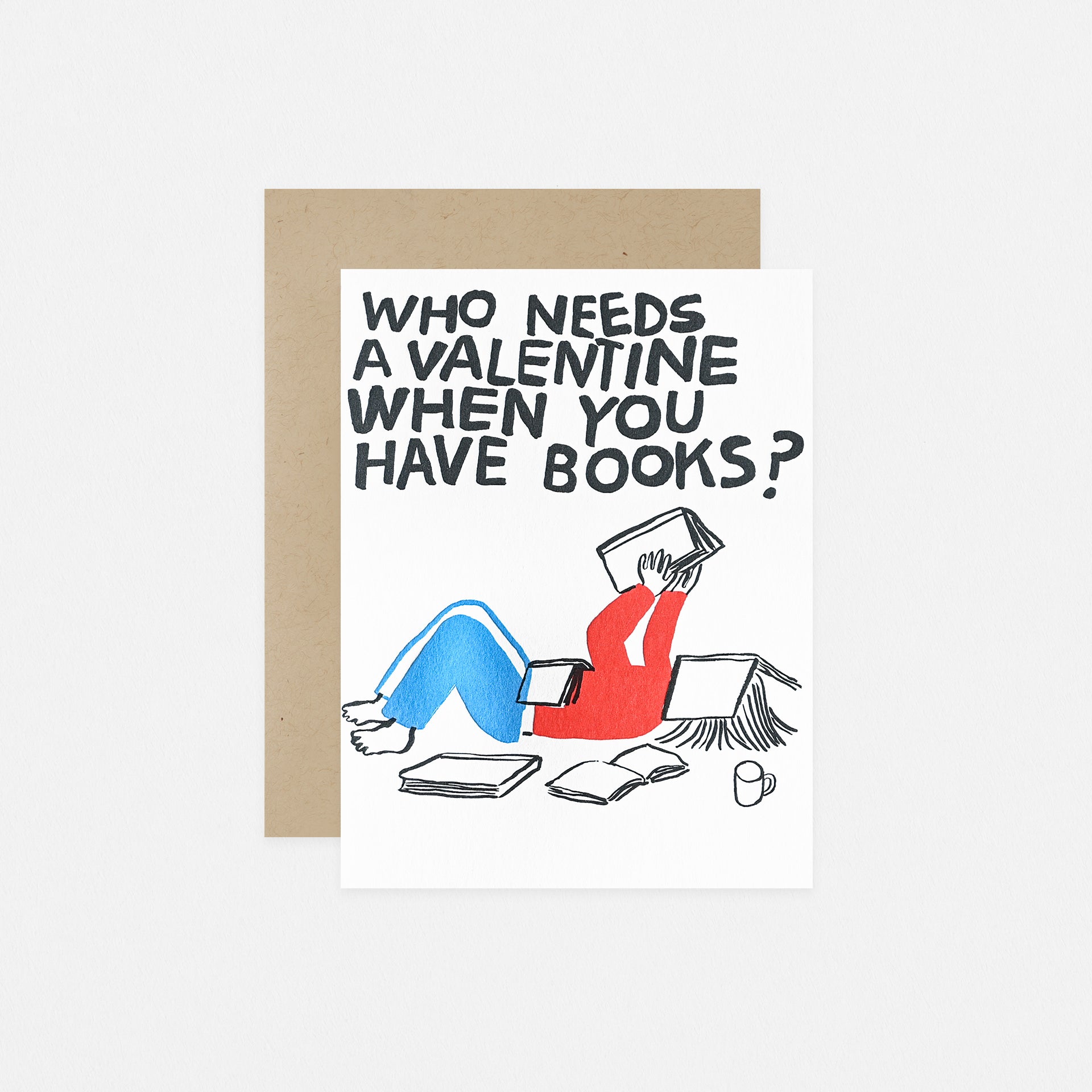Egg Press Have Books Valentine's Day Card 