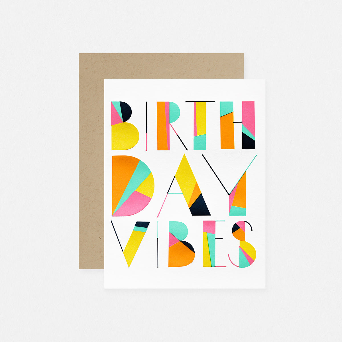 Elum Angled Vibes Birthday Card 