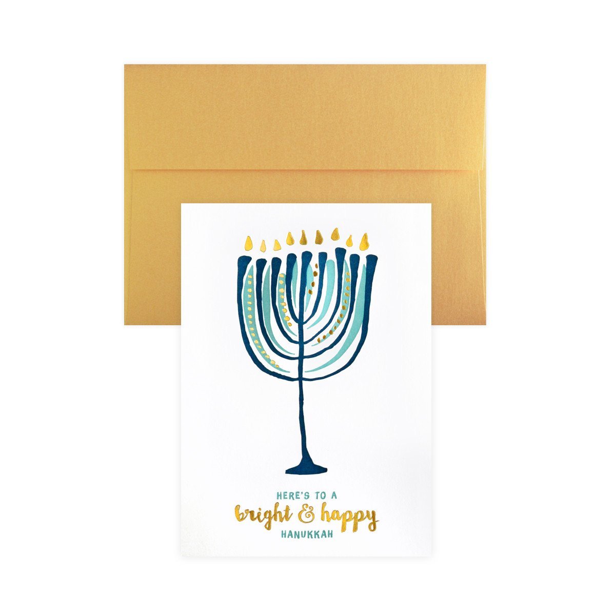Elum Nouveau Menorah Hanukkah Cards Boxed 