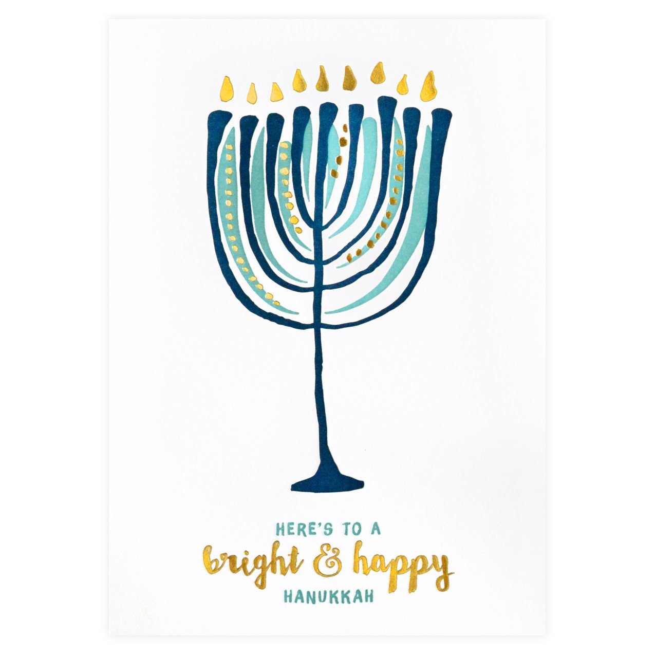 Elum Nouveau Menorah Hanukkah Cards Boxed 