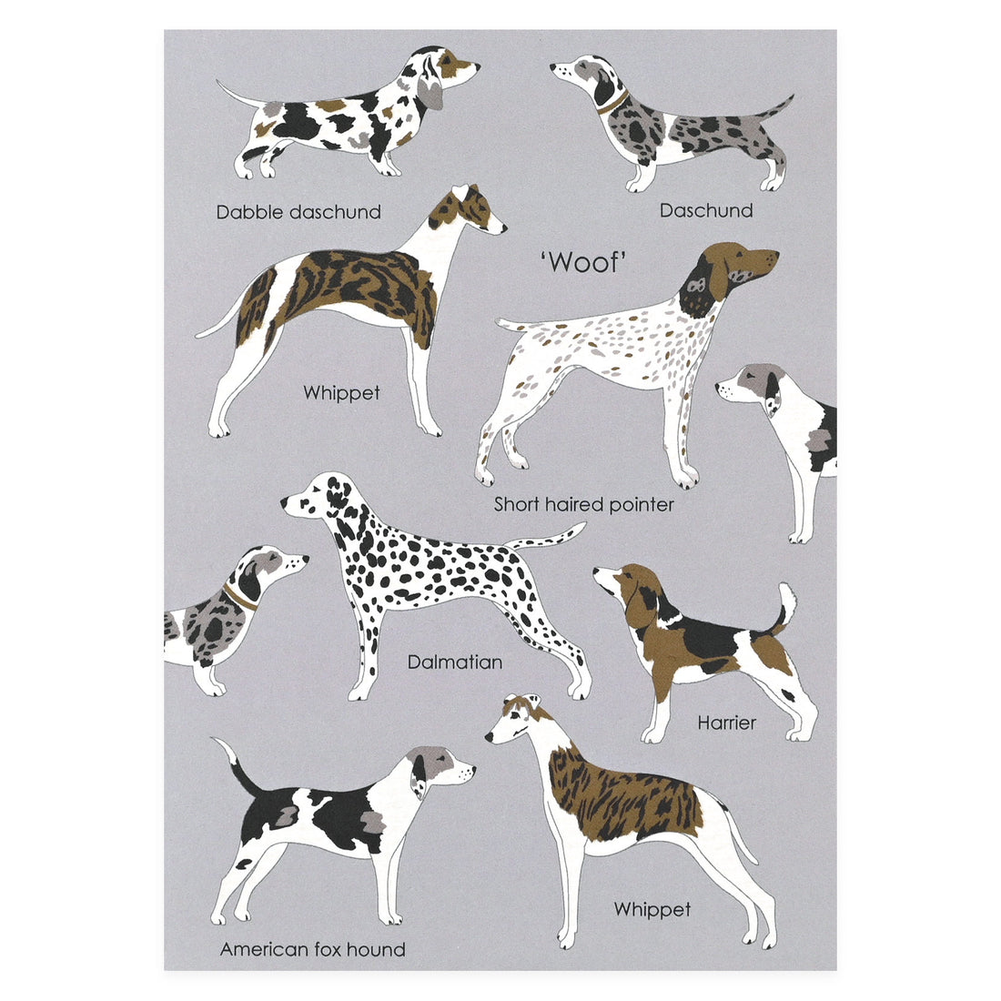 Elvira van Vredenburgh Woof Greeting Card 