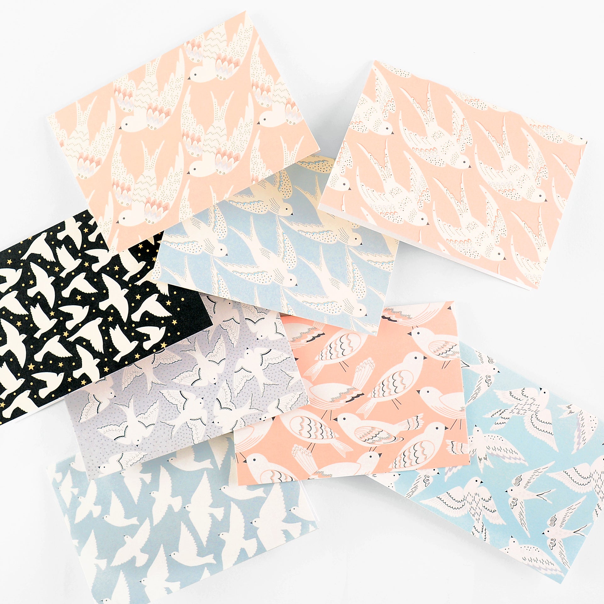 Elvira van Vredenburgh Birds Folded Note Cards Set 