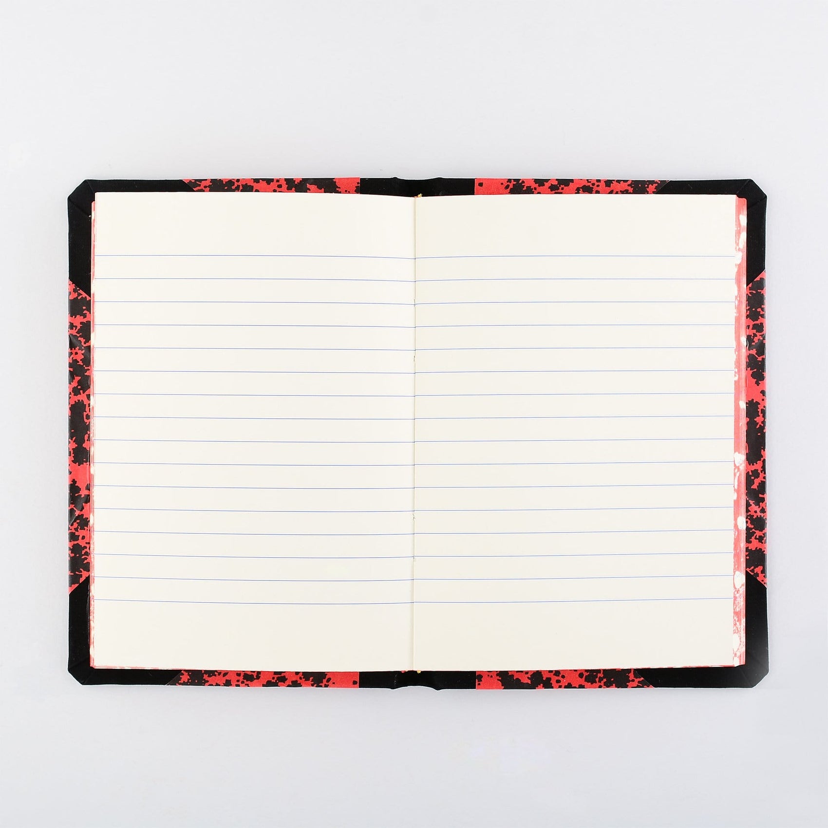 Null Emilio Braga Cloud Print Lined Notebook Red & Black | A7, A6 or A5 