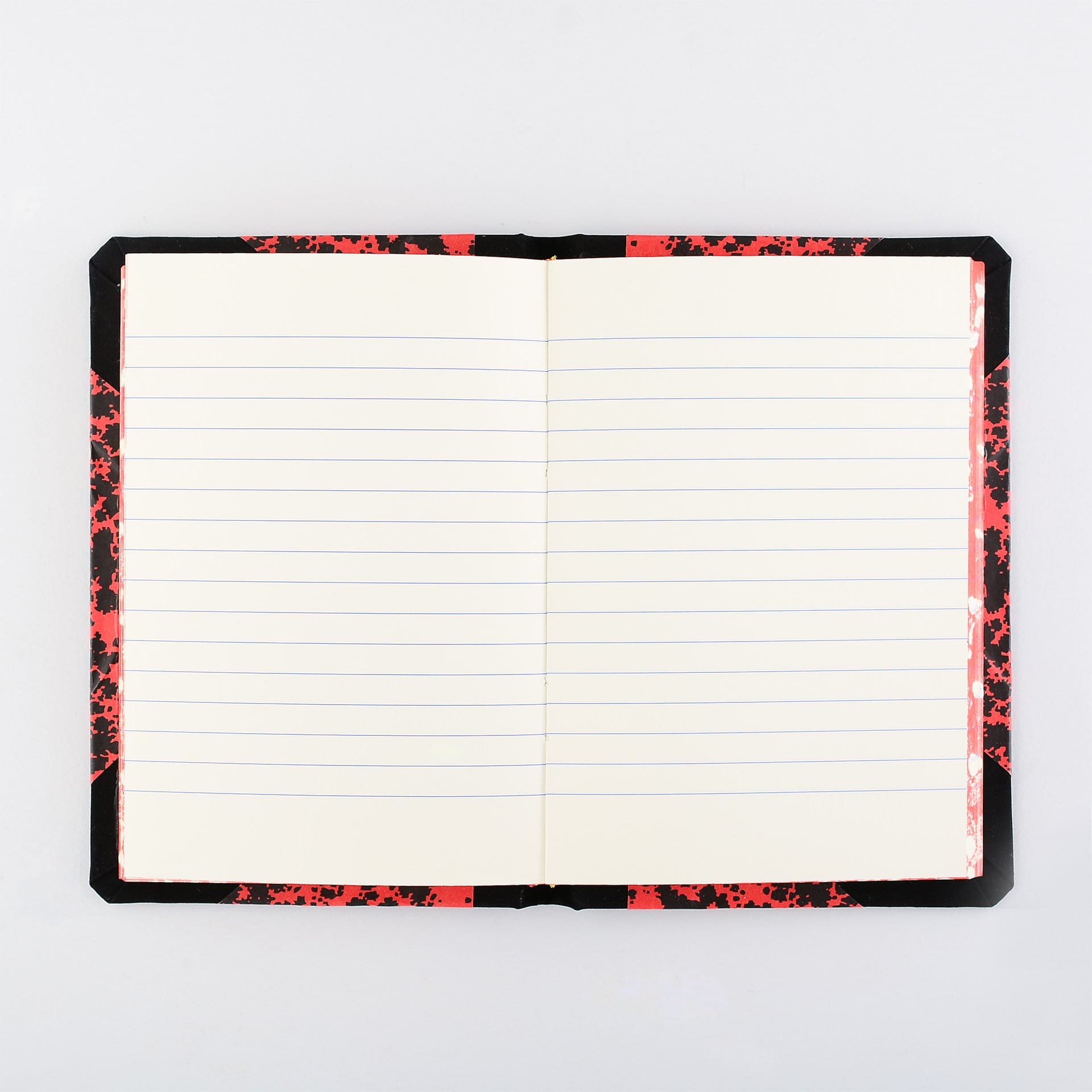 Null Emilio Braga Cloud Print Lined Notebook Red & Black | A7, A6 or A5 A7